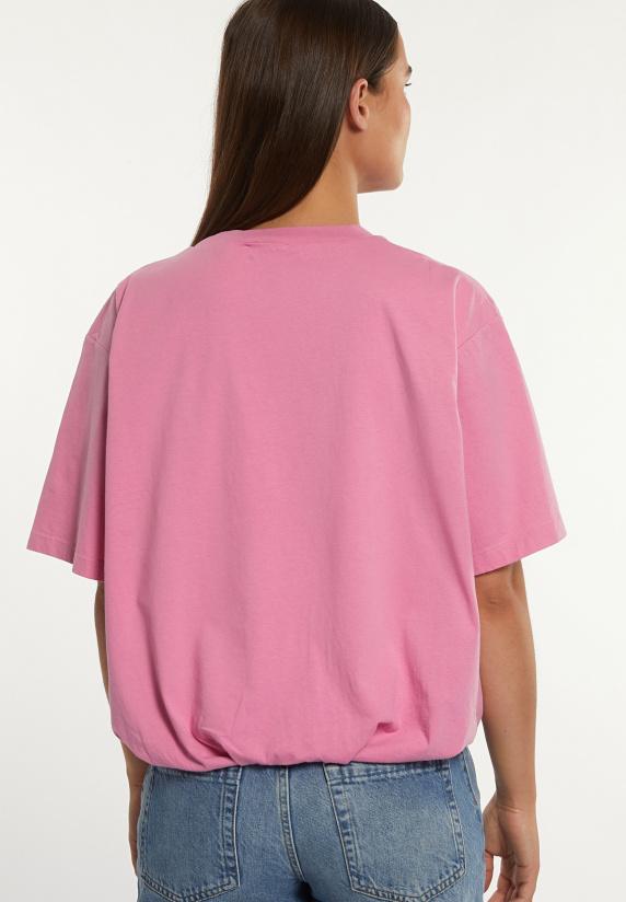 River Woods Katoenen T-shirt Ronde Hals Roze