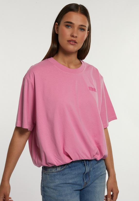river woods Katoenen T-shirt ronde hals roze