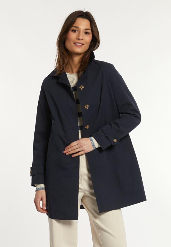 river woods Katoenen trenchcoat navy