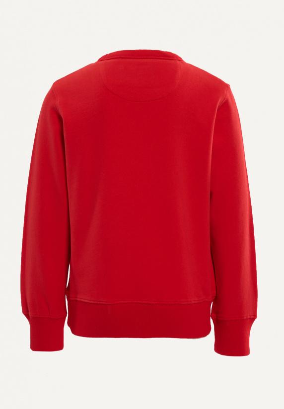 River Woods Katoenen Trui Ronde Hals Strawberry