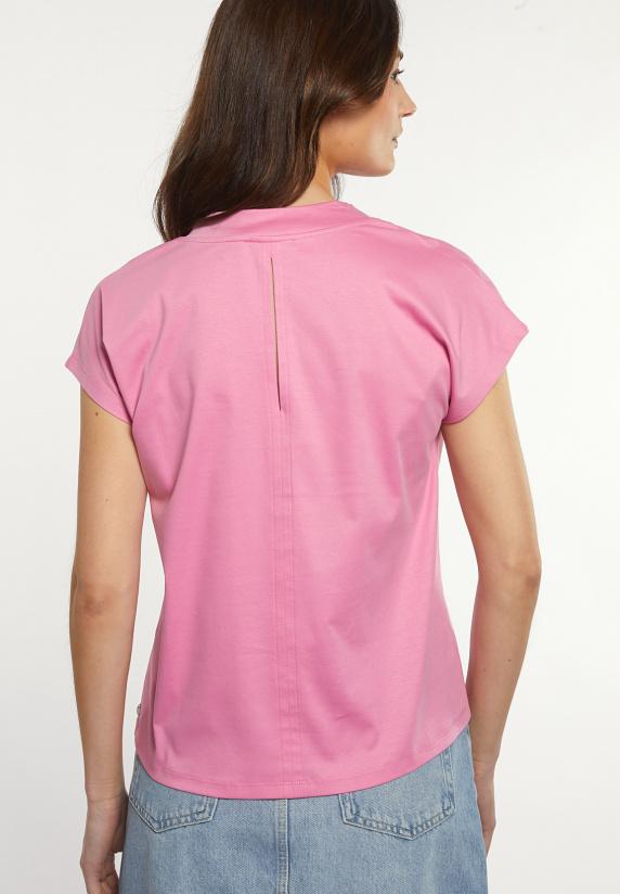 River Woods Katoenen V-hals T-shirt Roze