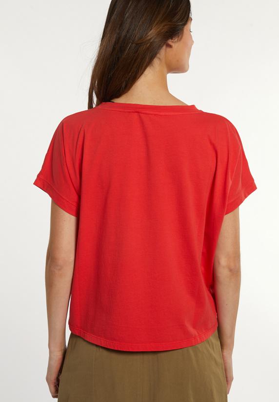 River Woods Katoenen Wijde Mouwloze T-shirt Rood