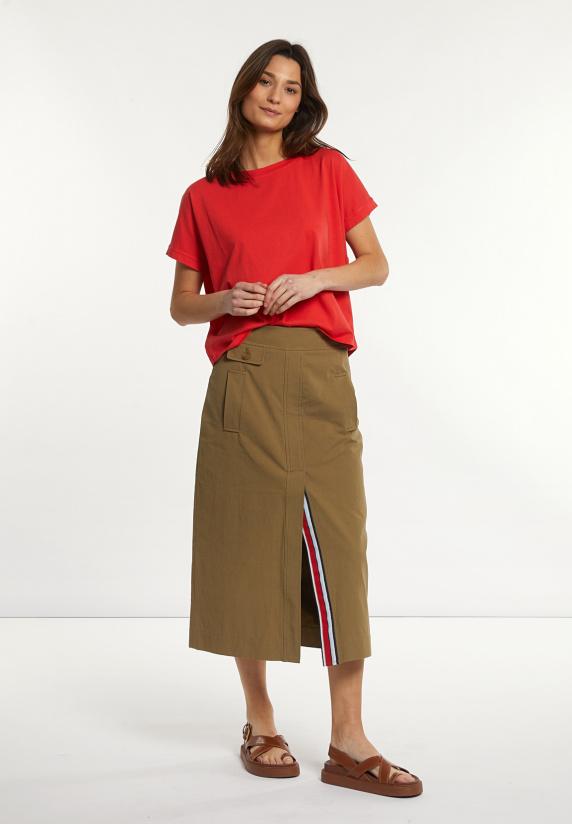 River Woods Katoenen Wijde Mouwloze T-shirt Rood