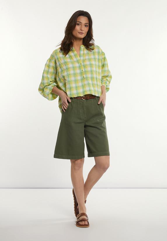 river woods Katoenen wijde short kaki