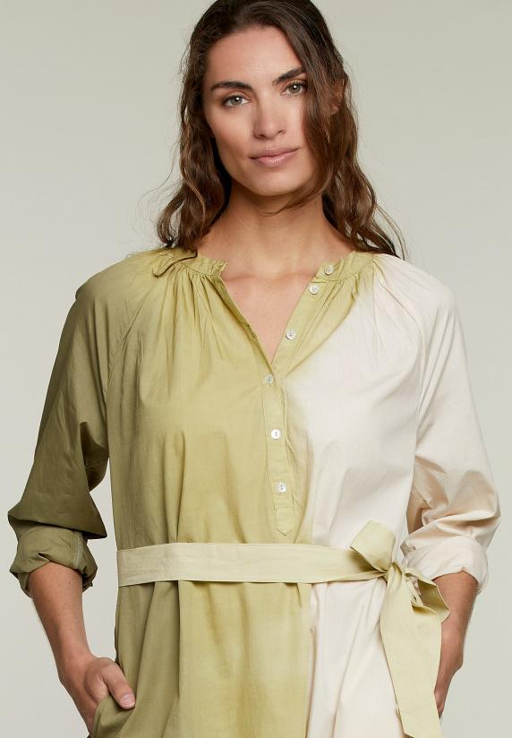 River Woods Khaki Tie & Dye Kleed Met Strikceintuur