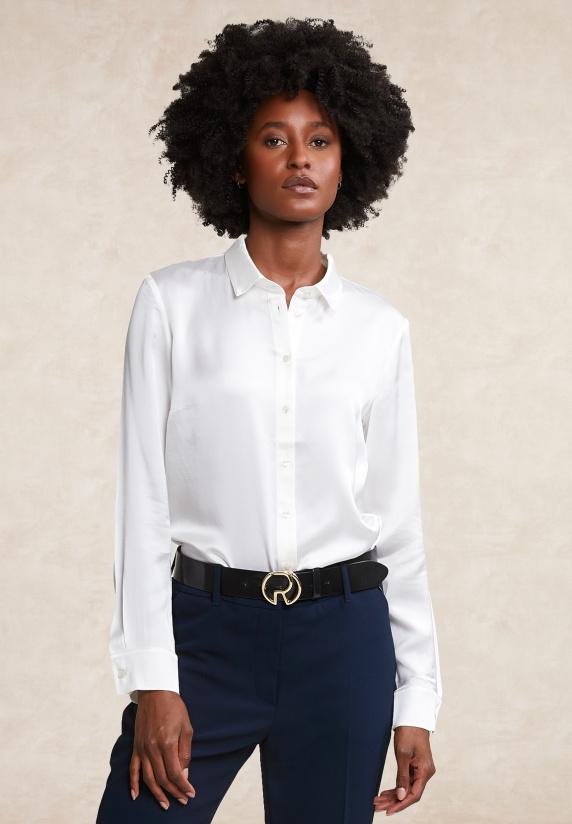 River Woods Klassieke Blouse écru