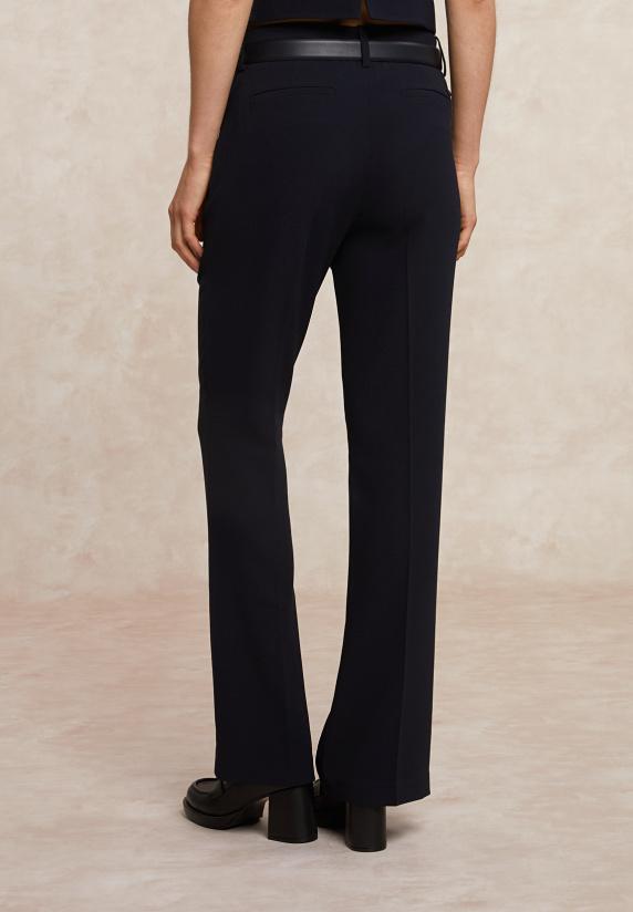 River Woods Klassieke Crêpe Broek Navy