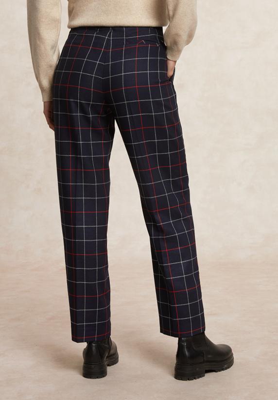 River Woods Klassieke Geruite 7/8 Broek Blauw/rood