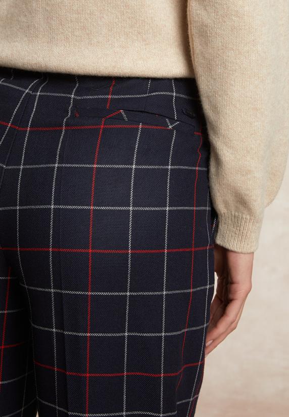 River Woods Klassieke Geruite 7/8 Broek Blauw/rood