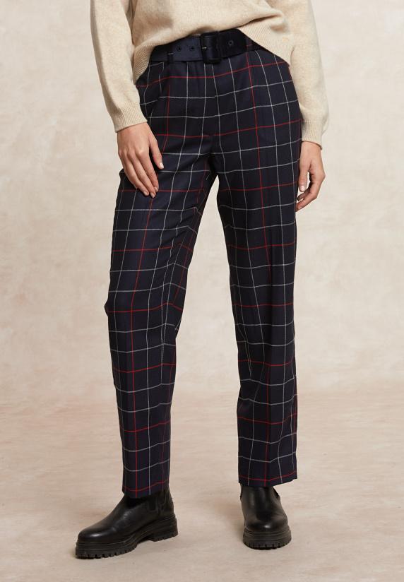 River Woods Klassieke Geruite 7/8 Broek Blauw/rood