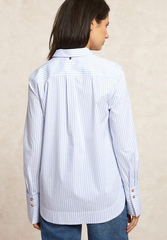 River Woods Klassieke Gestreepte Blouse Blauw/wit