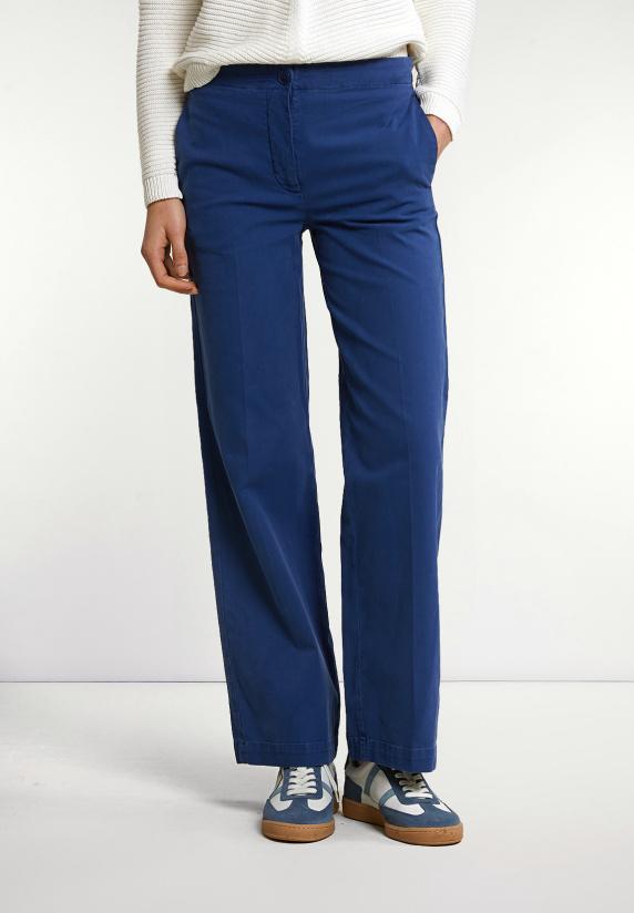 River Woods Klassieke Lange Stretch Broek Blauw