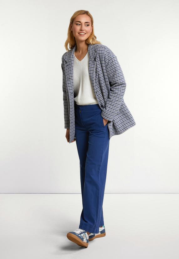 river woods Klassieke lange stretch broek blauw