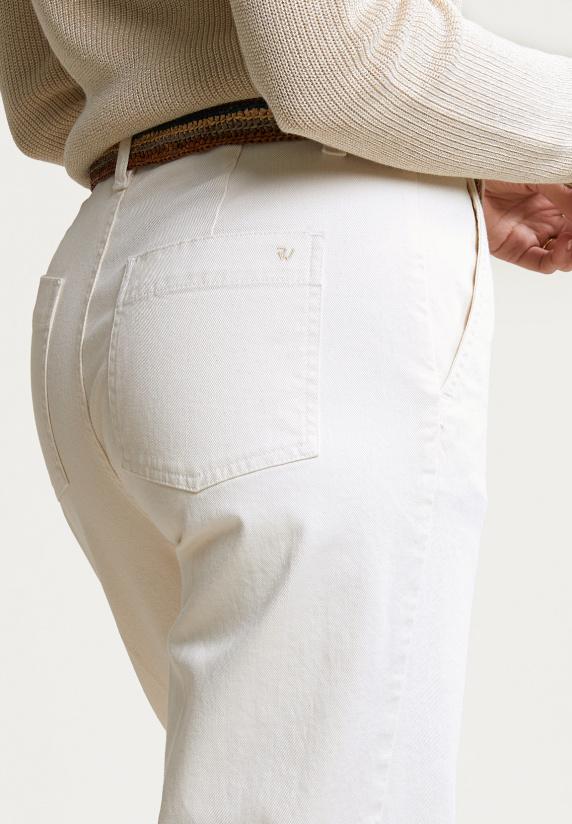 River Woods Klassieke Stretch Broek Ecru