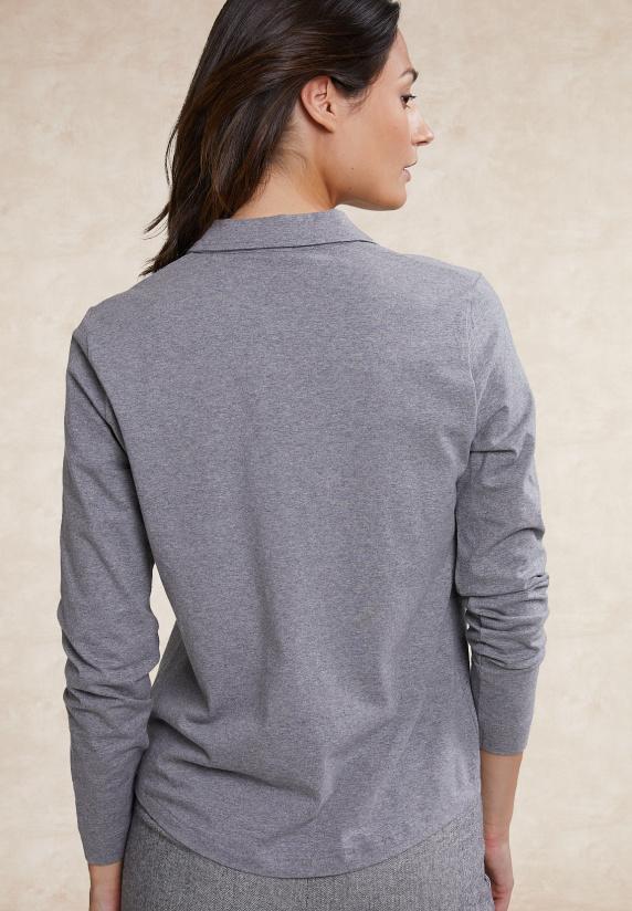 River Woods Klassieke T-shirt Lange Mouwen Grijs