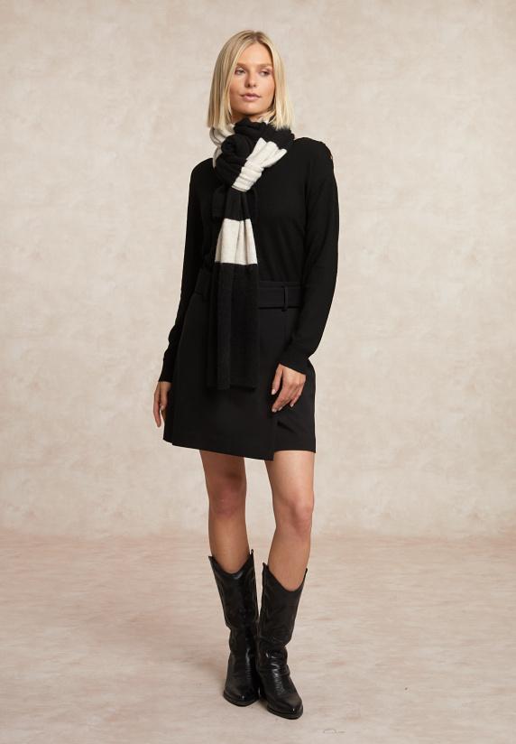 river woods Korte rok met riem zwart