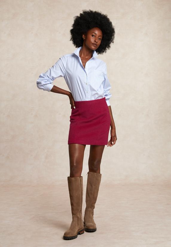 river woods Korte wollen rok magenta