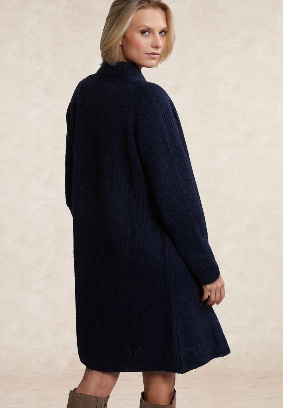 River Woods Lange Cardigan Lange Mouwen Navy