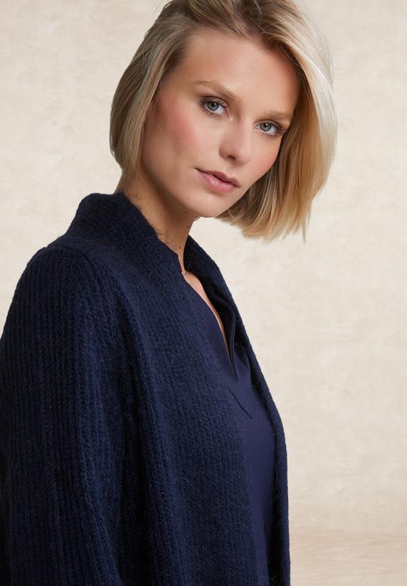 River Woods Lange Cardigan Lange Mouwen Navy