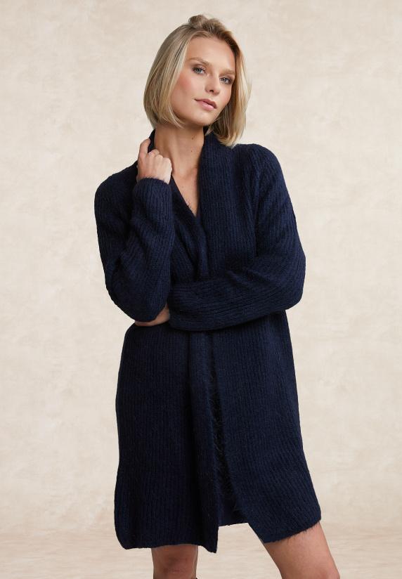 river woods Lange cardigan lange mouwen navy