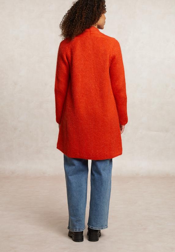 River Woods Lange Cardigan Lange Mouwen Oranje