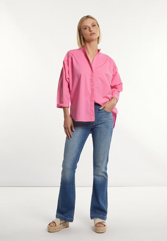 river woods Lange flared jeansbroek blauw