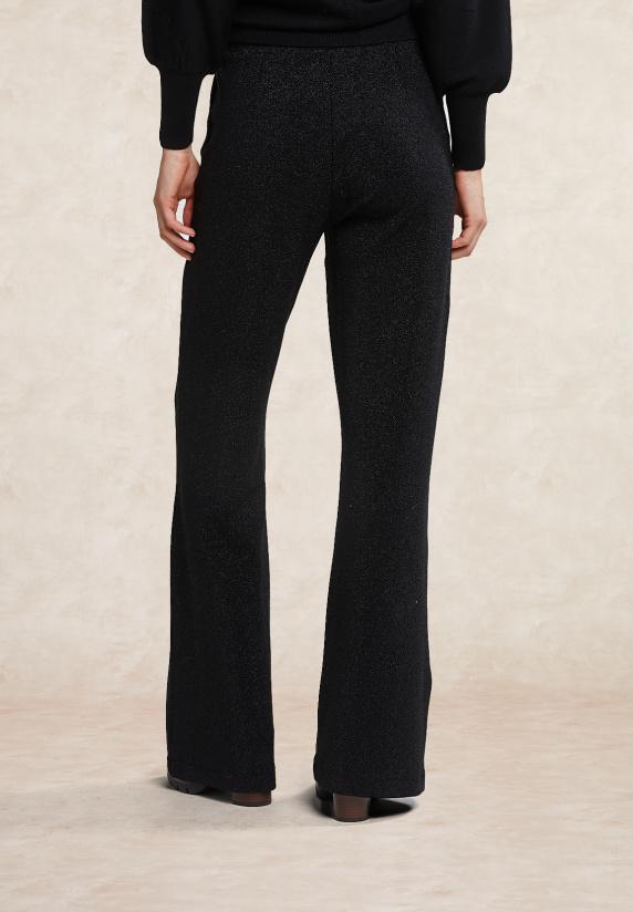 River Woods Lange Glitterbroek Zwart