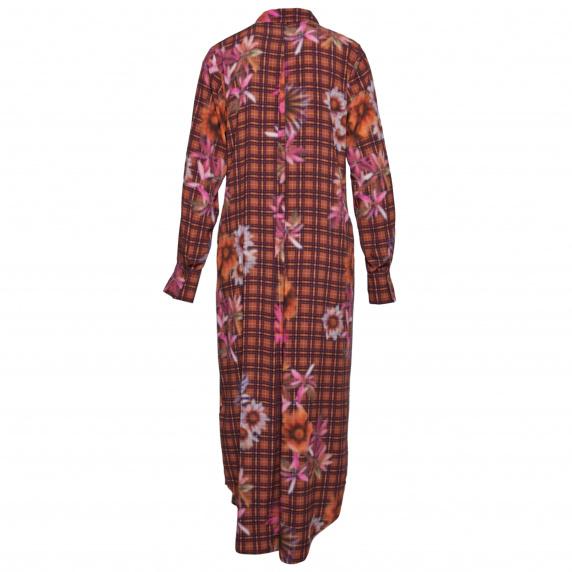 River Woods Lange Hemdjurk In Bruin