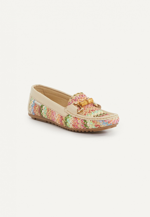 River Woods Lederen Gevlochten Loafers Multi