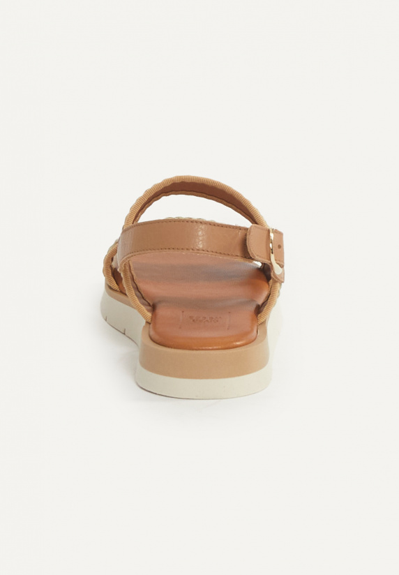 River Woods Lederen Gevlochten Sandalen Groen