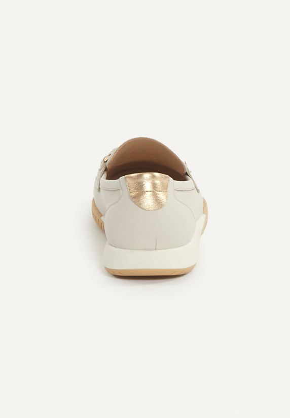 River Woods Lederen Loafers Beige