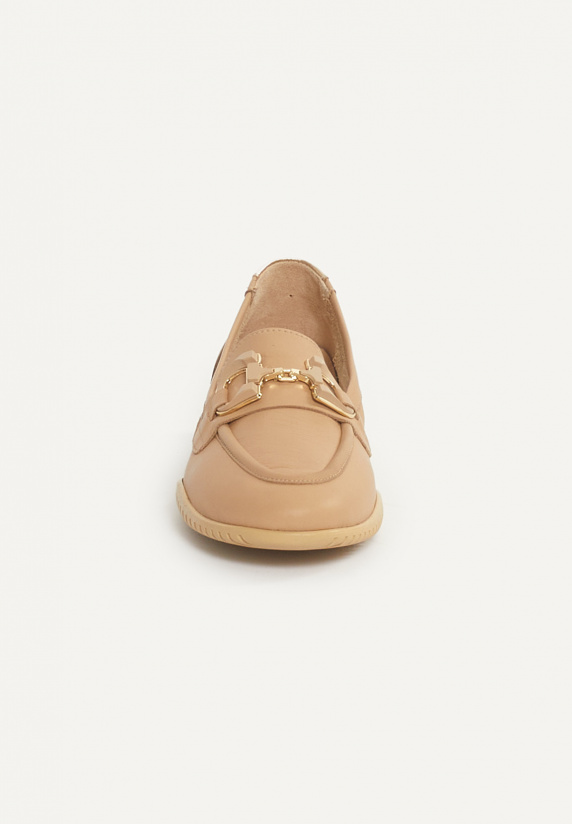 River Woods Lederen Loafers Camel