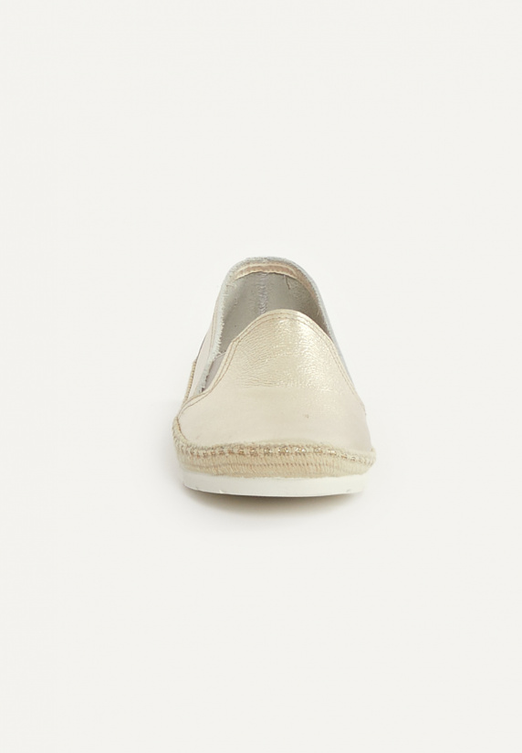 River Woods Lederen Loafers Goudkleur