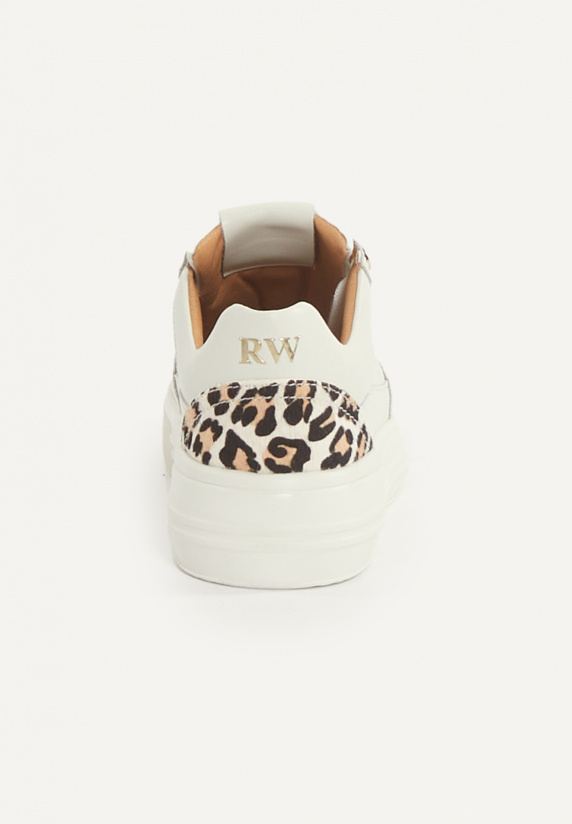 River Woods Lederen Sneakers Met Veters écru