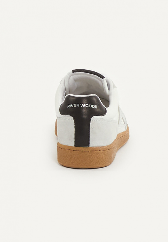 River Woods Lederen Sneakers Met Veters écru