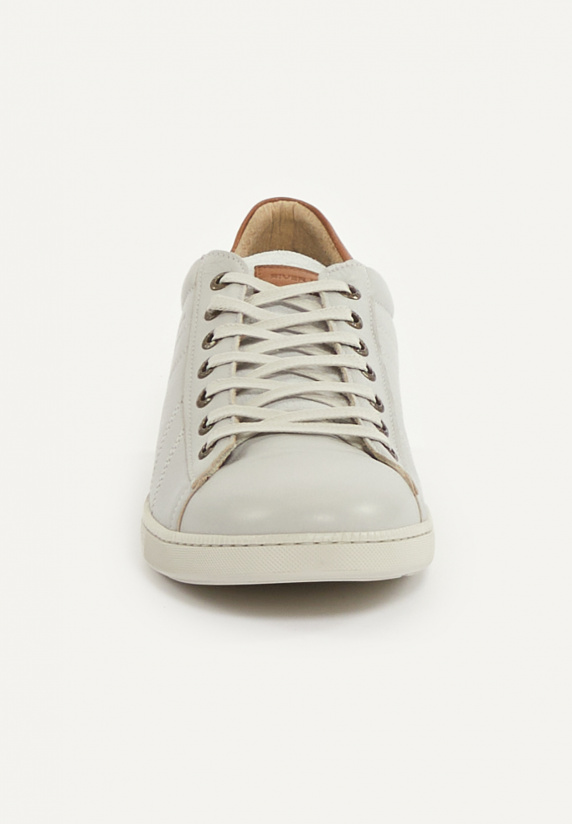 River Woods Lederen Sneakers Met Veters écru