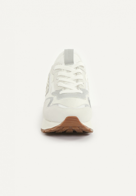River Woods Lederen Sneakers Met Veters Wit