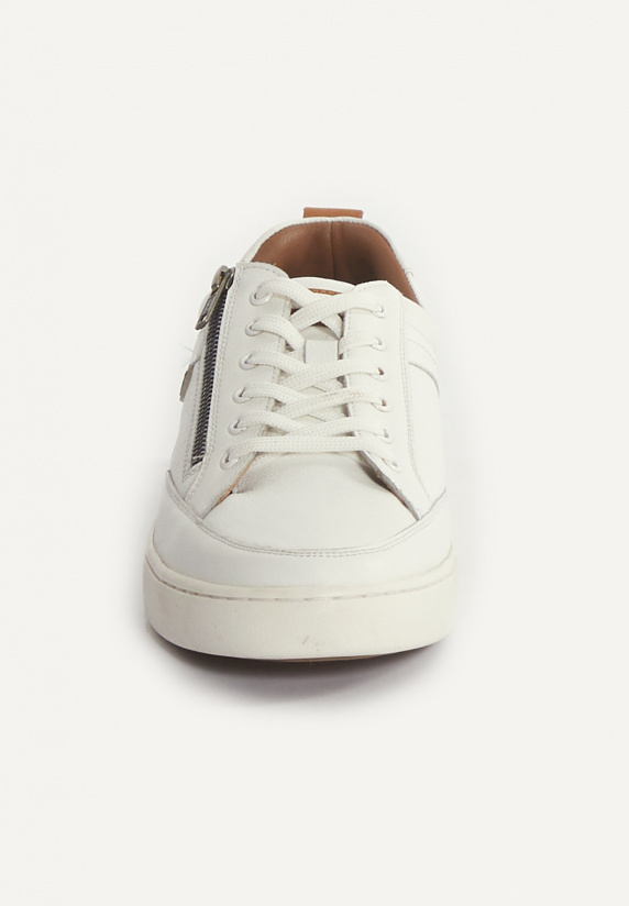 River Woods Lederen Sneakers Met Veters Wit