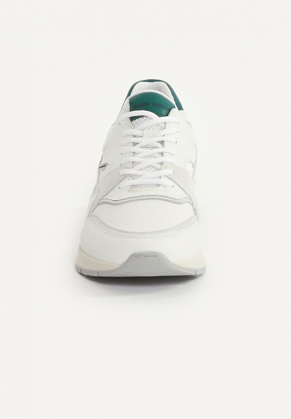 River Woods Lederen Sneakers Met Veters Wit
