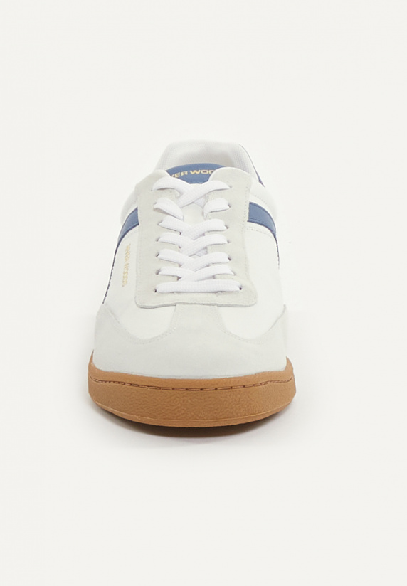 River Woods Lederen Sneakers Met Veters Wit