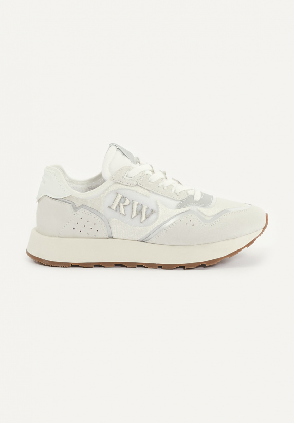 River Woods Lederen Sneakers Met Veters Wit
