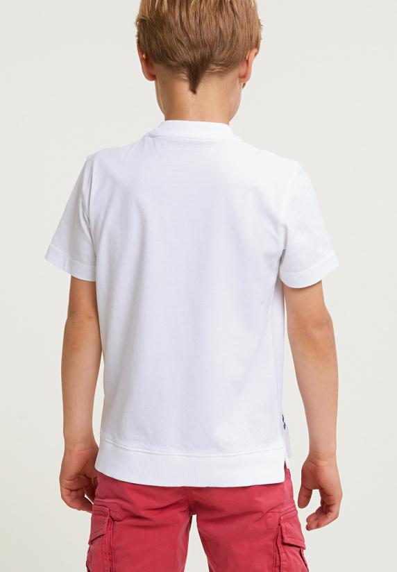 River Woods Loose Fit Fancy T-shirt Borstzak Wit