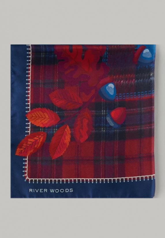 river woods Meerkleurige geruite sjaal
