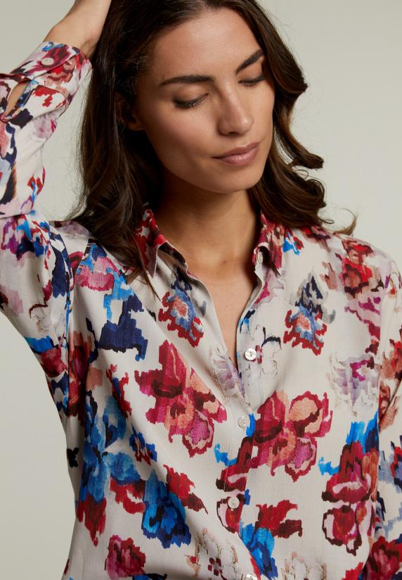 River Woods Multi Blouse In Bloemenprint