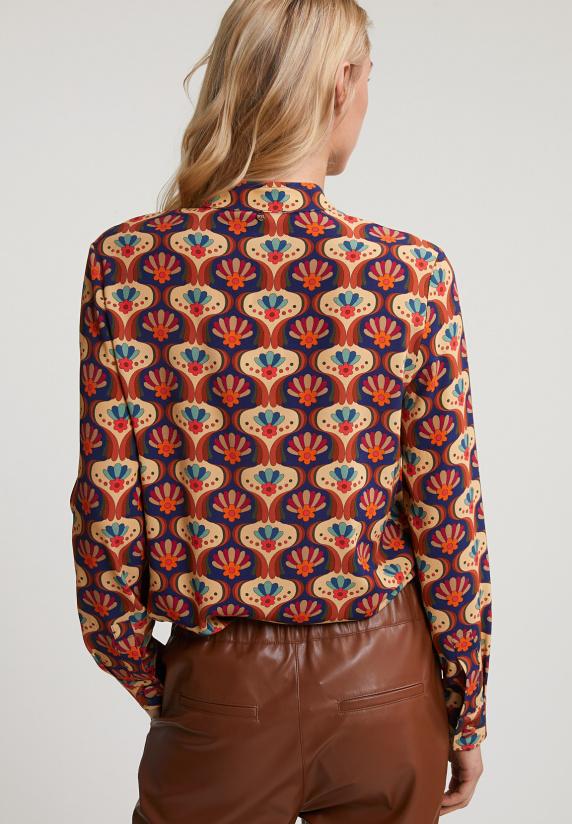 River Woods Multi Fantasie Blouse Lange Mouwen