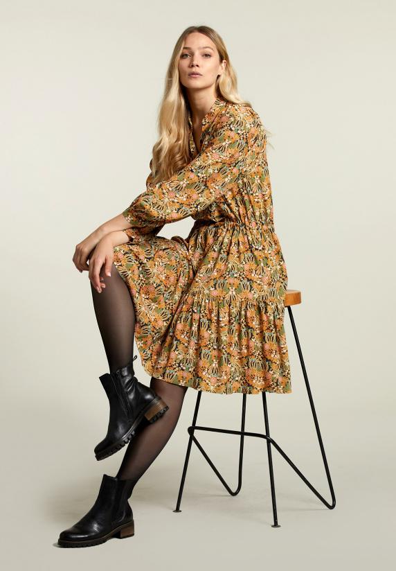 river woods Multi fantasiejurk met trekkoord