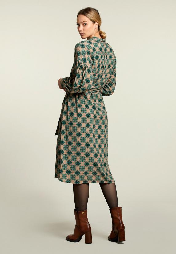 River Woods Multi Fantasiejurk Pofmouwen