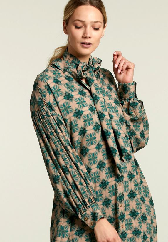 River Woods Multi Fantasiejurk Pofmouwen