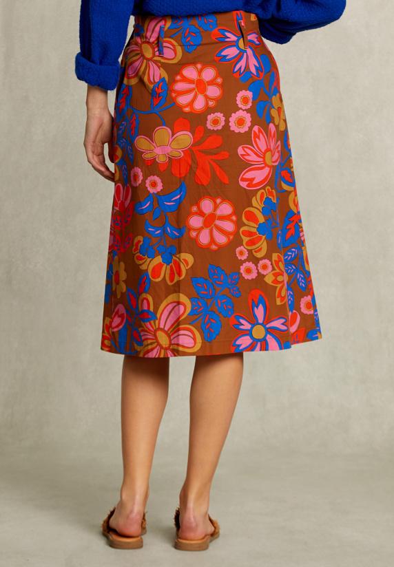 River Woods Multi Gebloemde Midirok