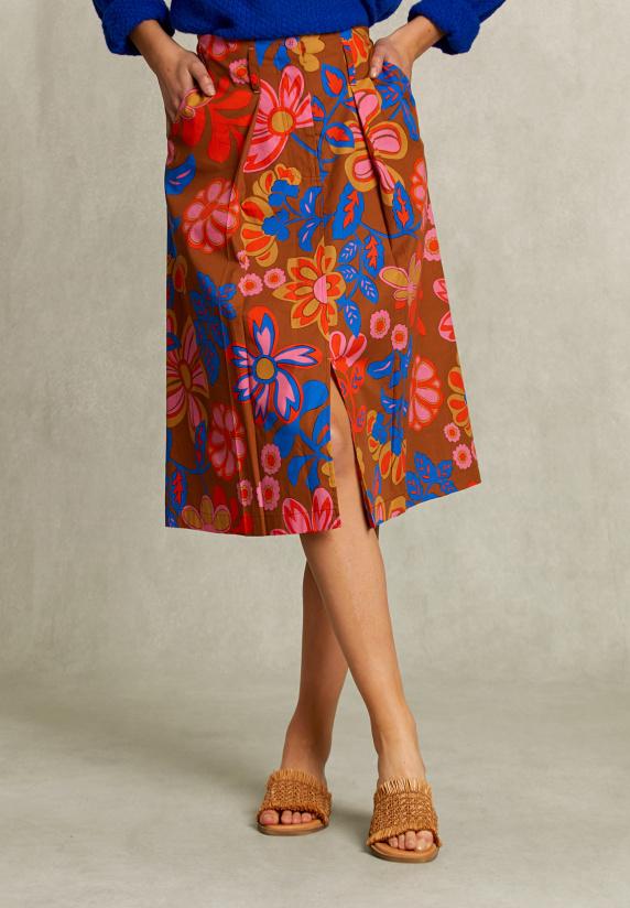 River Woods Multi Gebloemde Midirok